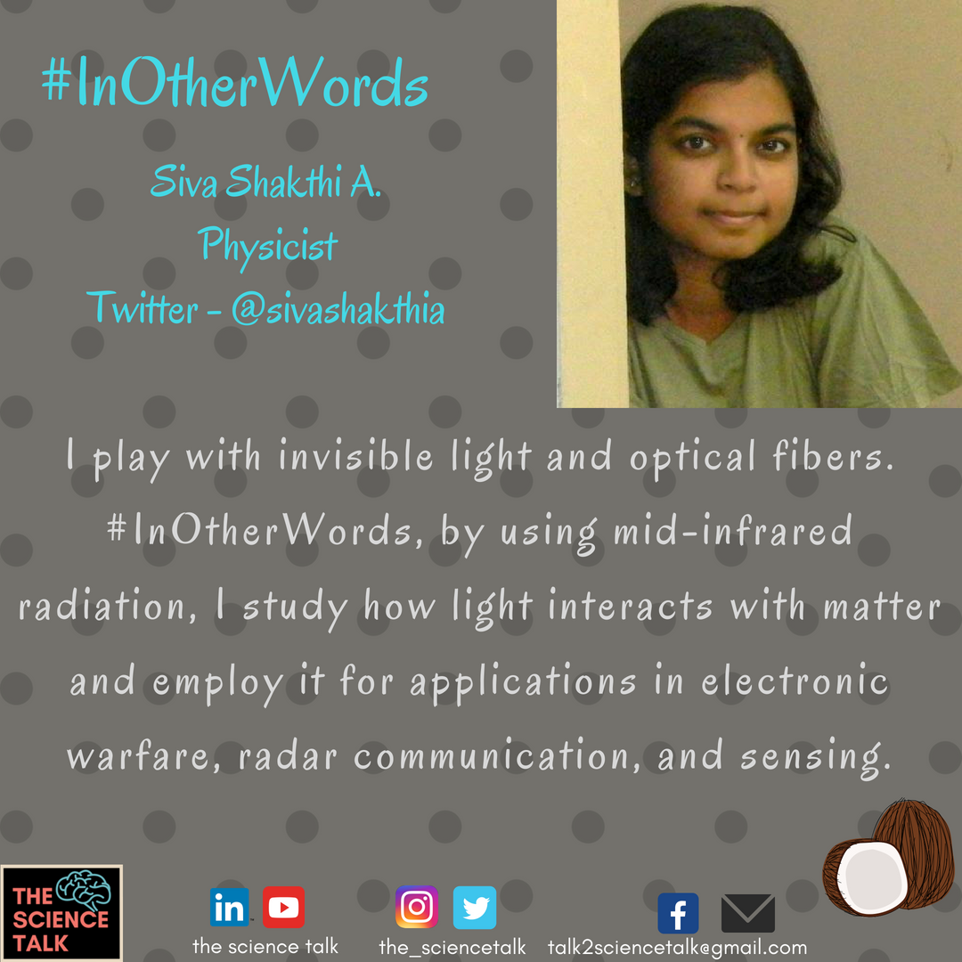 My Science #InOtherWords | Siva