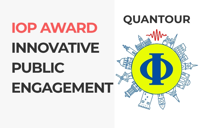 QuanTour wins IOP Award for innovative public engagement in quantum science across Europe
